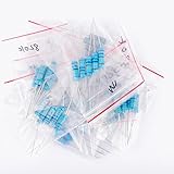 Newone 635個入り（127種 各5）3W 金属被膜抵抗器 1Ω-1MΩ 　金属皮膜抵抗器　レジスター　メタル抵抗器