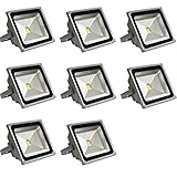 LED投光器 50W 電球色 (約3000K) 防水　8個セット