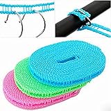 iHomie 5M Portable Windproof Clotheslines / Clothes Rope Line for Outdoor Indoor Home Travel Drying 