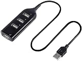 ポート高速 USB 外付けマルチ拡張ハブ USB ハブ スプリッター ポータブル マルチ USB ポート PC、ラップトップ用、ブラック