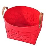 Woven Felt Storage Basket LOONG BABY Large Natural Soft Laundry Hamper Handmade Home Storage Boxes w