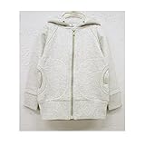 【KUT】裏毛パーカー(3colors) キッズ 男の子 女の子 ジップアップ ジャンパー 韓国子供服のマリンキャッスル 100cm110cm120cm130cm 110cm 02.オートミール