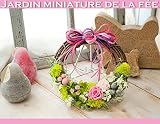 妖精の箱庭みたいなピンクのフェアリーリース★Jardin miniature de la fee Rose