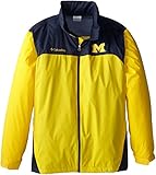 NCAA Michigan Wolverines Collegiate Glennaker Lake Rainジャケット M イエロー