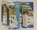 キャビネット、引き出し安全ラッチby Safety First 4 -パック(合計12ラッチ)