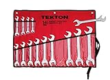 TEKTON 2008 Angle Open End Wrench Set, SAE, 14-Piece [並行輸入品]