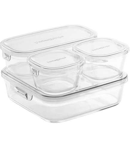 Amazon｜Pyrex(パイレックス) スヌーピーガラス ストレージセット 8pc