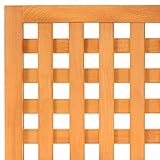 特注ラティスフェンス匠（目隠し）・縦横格子・パイン色・木製（高さ＋横幅＝合計300cm以内）（ウッドフェンス）日本製