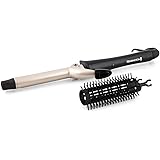 Remington Pro Curls Curling Iron, CI1019AU, 19mm Ceramic Barrel for Shiny Curls & Waves, Brush Sleeve Attachment to Create Vo