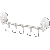 レック(LEC) レバー式 吸盤 可動式 5連フック 耐荷重 5kg（フック1本につき1kg）