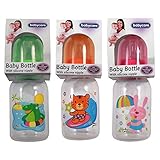 3pk Kidplay 5ozベビーボトルシリコン乳首とキャップ – Animal Buddies