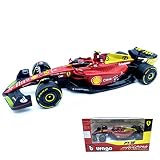 HTLNUZD ブラーゴ 2022 1/43 F1-75#55 Bburago 75 周年ですシカルロス・サインズ レースカー FORMULA1 Sainz シグネチャー シリーズレーススポーツカー ダイキャストカー Diecast Modelミニカー