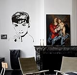 Pop Decors PT-0071-Va Beautiful Wall Decal Hepburn [並行輸入品]