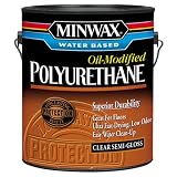 Minwax 71032 Water Based Semi-Gloss Polyurethane Water Based, 1 gallon, Clear by Minwax