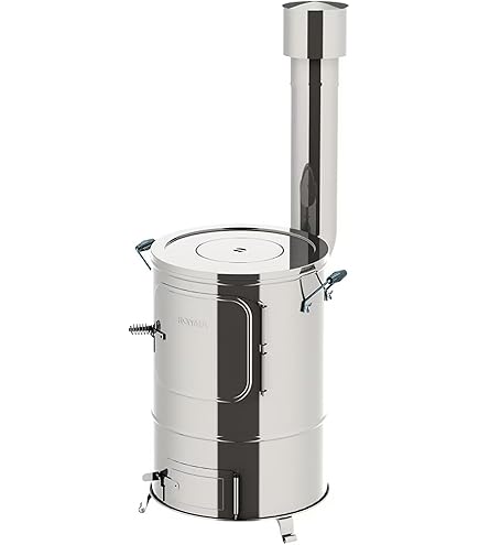 Amazon.co.jp: 三和式ベンチレーター 家庭用 ステンレス製 焼却炉 60型