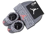 (Jordan) ジョーダン ベビー Elephant 新生児 帽子＆ソックスシューズ セット (ダークグレイ) [並行輸入品]