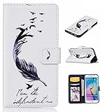 Samsung Galaxy S6 Edge 手帳型 ケース Zeebox 高品質 落下防止 保護カバー 財布型ケース カード収納ホルダー マグネット式 Samsung Galaxy S6 Edge 