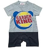 《初夏盛夏対応》 GARACH(ギャラッチ) 天竺GARACHKING半袖ロンパス 70cm/Mg NO.AH-1724302