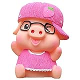 かわいいキュートな着用メガネフルーツPig貯金箱ウェディングXmasクリスマス誕生日バレンタインギフト( Strawberry )