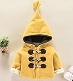 (プチプライム) Petit Prime ダッフルコート 男女兼用 秋冬 長袖 アウター ジャケット イエロー 110