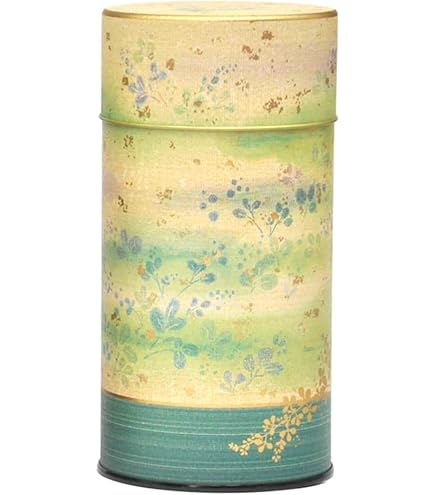 Amazon｜玉川堂 鎚起銅製 茶筒 紫金色葉紋茶筒 無形文化財 -66-｜茶筒