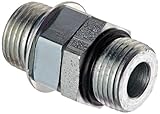 Eaton Weatherhead C5314X8X8 Carbon Steel Straight Thread O-Ring Adapter, Union, 1/2 O-Ring Boss Male