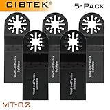 Cibtek Fine Tooth Wood Plastic Oscillating Multitool 1 3/8" Saw Blade Fits Fein Multimaster Bosch Ma