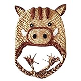 家族　de おソロ　2019年 イノシシ 干支 亥 ベビー　～　キッズ　～　大人までのサイズ展開　< Lollypops!!!オリジナル> (Lトドラーサイズ1～2才, Bライトブラウン) [並行輸入