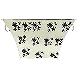 TOSCOM ZACZOO 花柄プランター入れ 白地 M 71-0038-99