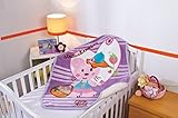 BabyMink Luxurious Baby Crib Sherpa Blanket with Strawberry Loving Mouse by Baby Mink