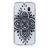 UNEXTATI Galaxy S6 対応 ケース 衝撃吸収 高品質 TPU ハード カバー 超薄型 液晶保護 脱着簡単 Samsung Galaxy S6用 Cover (ブラック #4)