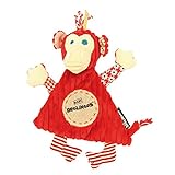 DEGLINGOS Le doudou "singe" doudou, rouge