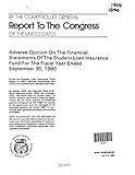 Adverse Opinion on the Financial Statements of the Student Loan Insurance Fund for Fy 1980