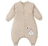 サンベスト ベビー寝袋 秋冬用 ベビーパジャマ ベビー布団 赤ちゃん 新生児 子供用 超厚 オーガニックコットン 保温寝袋 スリーパー 出産祝い プレゼント ギフト 柔らか 通気 洗濯 袖取り外し可能