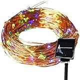ソーラージュエリーライト LED ソーラーイルミネーション 300球 クリスマス 屋外 防水仕様 イルミネーション (4色)