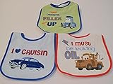 Disney Baby I Love Cruisin Set of 3 Waterproof Terry Bib by AD Sutton