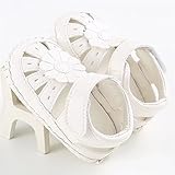 Kayiyasu ベビー サンダル 女の子 子供シューズ ファーストシューズ キッズ 滑り止め 可愛い 夏 11cm~13cm 019-hlxl-691(12cm ホワイト)