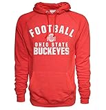 Ohio State Buckeyes大人用XL XL NCAA Football Vintage TriblendプルオーバーパーカーSweathsirt