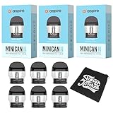 【3箱セット/トップフィル0.8Ω】aspire minican 4交換用カートリッジ トップフィルバージョン minicanシリーズ全て使用可能 3箱セット＋FlavorKitchenオリジナルミニポーチセット【0.8Ω】