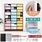 MEMORIA 棚板が1cmピッチで可動する 薄型オープン幅120.5