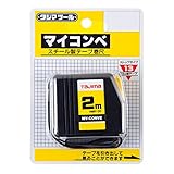 但馬nmy-20 ( nmy-20bl計測テープ2 M x 13 mm。自動ロック樹脂コーティングプラスチックアクリルケース家庭用、パック1個。