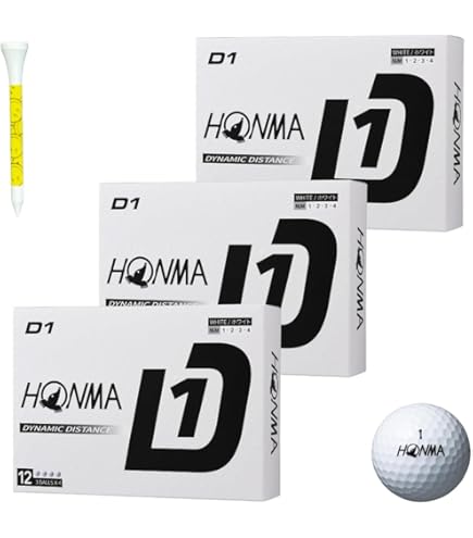 Amazon.co.jp: 【2ダースセット】本間ゴルフ D1 ボール 2024年モデル