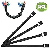 Mediabridgeケーブル管理ストラップ50-pack ( 8インチ) – Adustable &再利用可能な(パーツ# cm6 – 08 X 50b )
