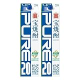 宝焼酎 ピュアパック 20度 紙パック [ 焼酎 20度 3000ml×2本 ]