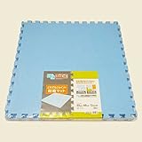 明和グラビア どれでもジョイント防音マット 約60cm×60cm×12mm厚 4枚入 ブルー JEM-60(B)