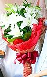 花由 最高級 カサブランカ（ユリ）の花束 －お祝いの花束－
