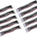 2S/3S/4S/5S/6S バッテリーバランスプラグ シリコンワイヤー延長リード JST-XH ワイヤーバランスリード リポバッテリー用延長ケーブル バランス充電 (5S)