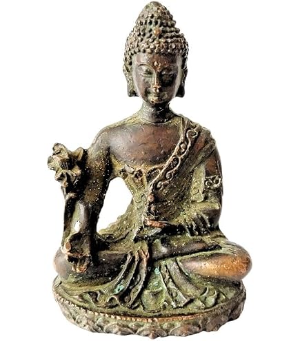 Amazon｜西蔵 （チベット） 仏教【薬師如来 座像】薬師仏 銅製 高さ