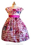 CC-Princess 『ワンピース・ドレス（GD-252）』 女の子、 キッズ、 ベビー、ドレス、 ワンピース、 フォーマルドレス、 発表会、 結婚式、花柄 、七五三、卒園式、誕生日 お祝い　110