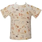 【本体綿100％】【UV加工】2017年 夏物 アンパンマン 天竺 総柄プリント 半袖Ｔシャツ Anpanman ベージュ◇80cm